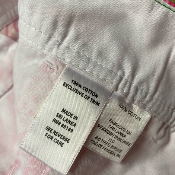 EUC worn once! Lilly Pulitzer White-Get Spotted Pink& White Lion Callahan shorts - Picture 3 of 8